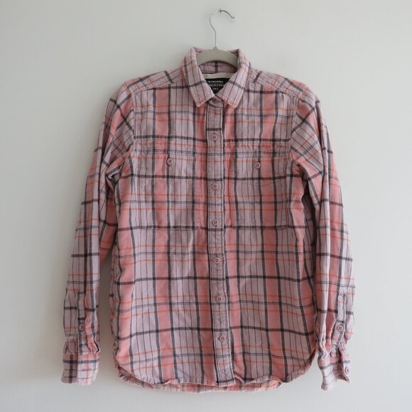 REI COOP Wallace Lake Flannel Shirt in Light Pink Plaid Gorpcore Outdoor Fall XS - Picture 2 of 14